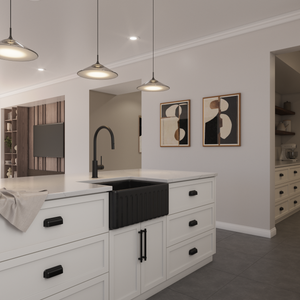 Herman 610x459 Matte Black Farmhouse Fireclay Single Bowl Sink - Matte Black