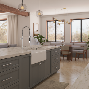 Elodie 760x459 Gloss White Farmhouse Fireclay Single Bowl Sink - Gloss White