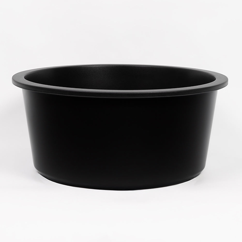 Douglas 460x460 Black Granite Circle Single Bowl Sink