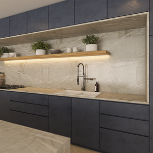 Keith 848x467 White Granite Square Double Bowl Sink - White