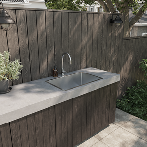 Tasha 700x450 Alfresco 316 Stainless Steel Sink - Brushed Stainless Steel