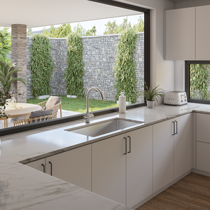 Paxton 900x450 Alfresco 316 Stainless Steel Sink - Brushed Stainless Steel