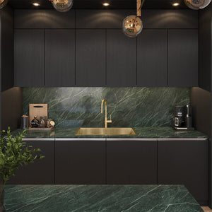 Brushed Brass Gold Marissa 810x450 XLarge Single Bowl Sink Trough - Brushed Brass Gold