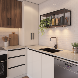 Brushed Gunmetal Willow 600x450 Medium Single Bowl Sink - Brushed Gunmetal