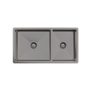 Brushed Gunmetal Lincoln 825x450 Single +3/4 Bowl Sink - Brushed Gunmetal