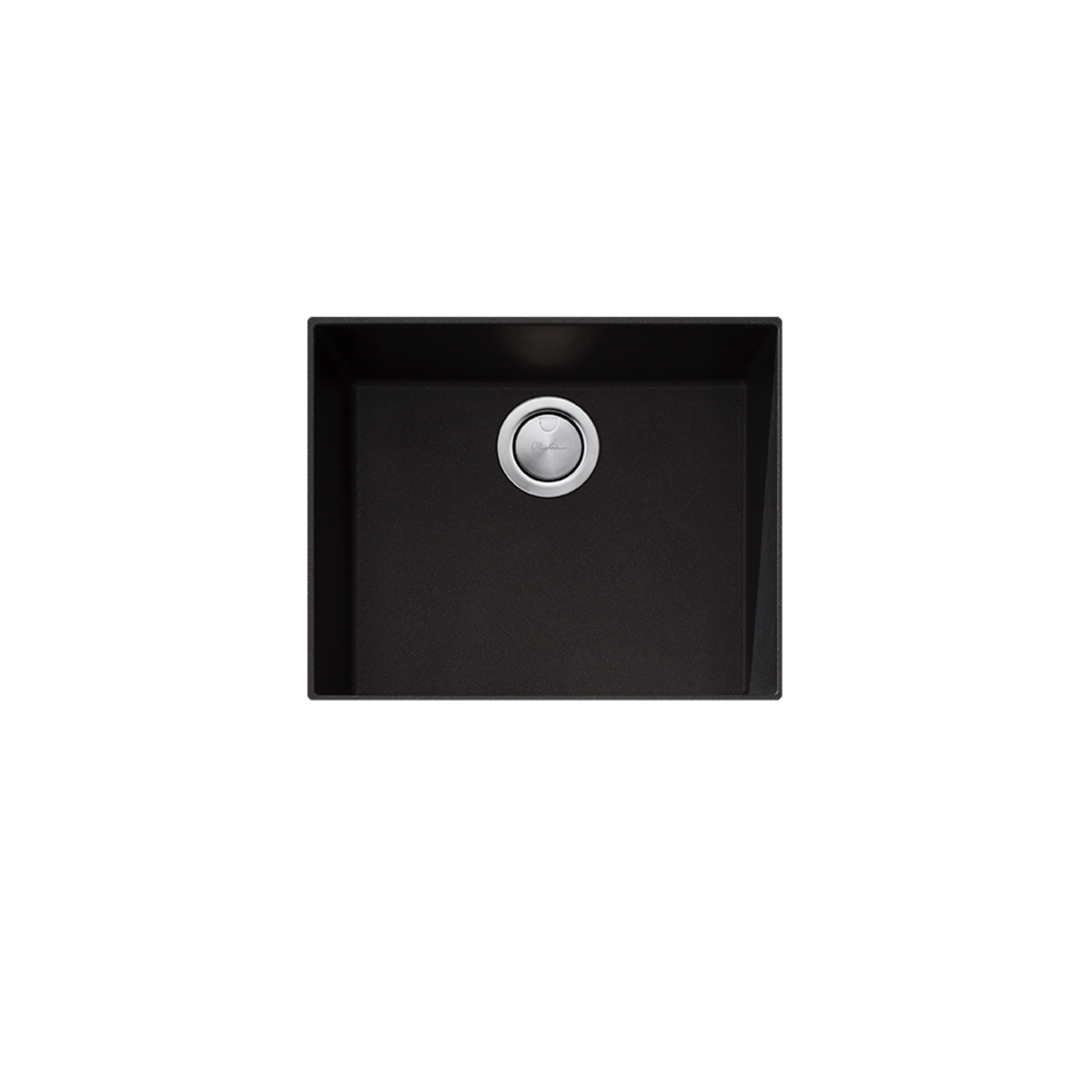 Santorini Large Bowl Undermount Sink Black