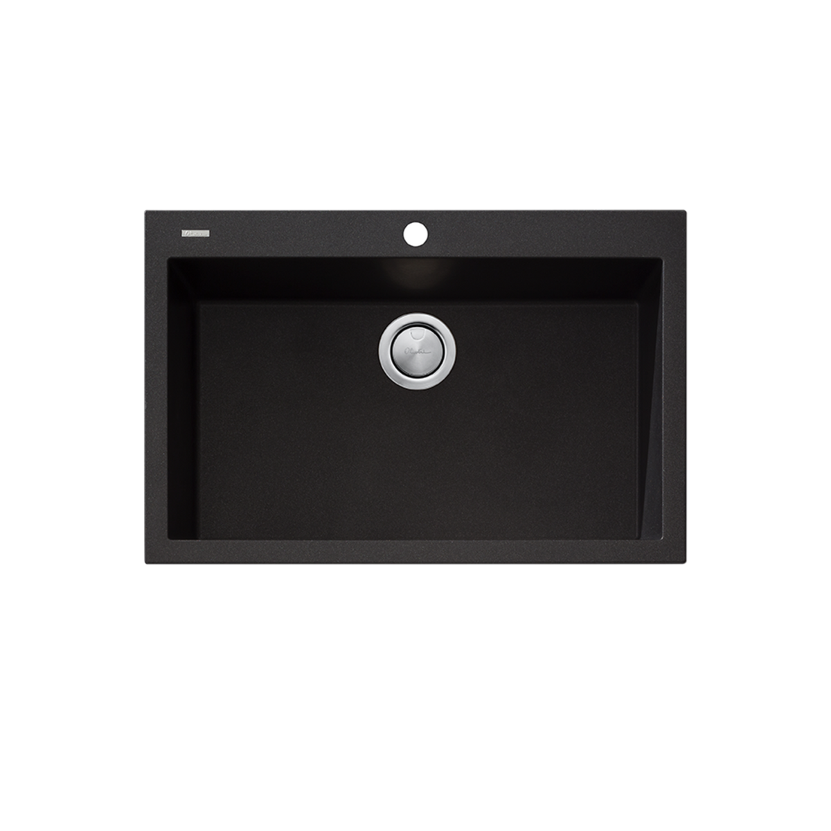 Santorini Mega Bowl Topmount Sink Black