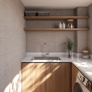 Brittany 810x500 XLarge Single Bowl Tap Landing Sink - Brushed Stainless Steel