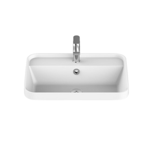 Miya Semi Inset 550 Basin Matte White - Matte White