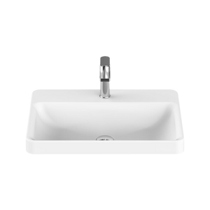 Courage Matte White Semi-Inset Basin - Matte White