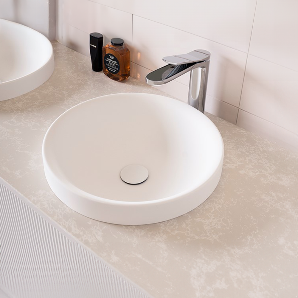 Respect Matte White Semi-Inset Basin