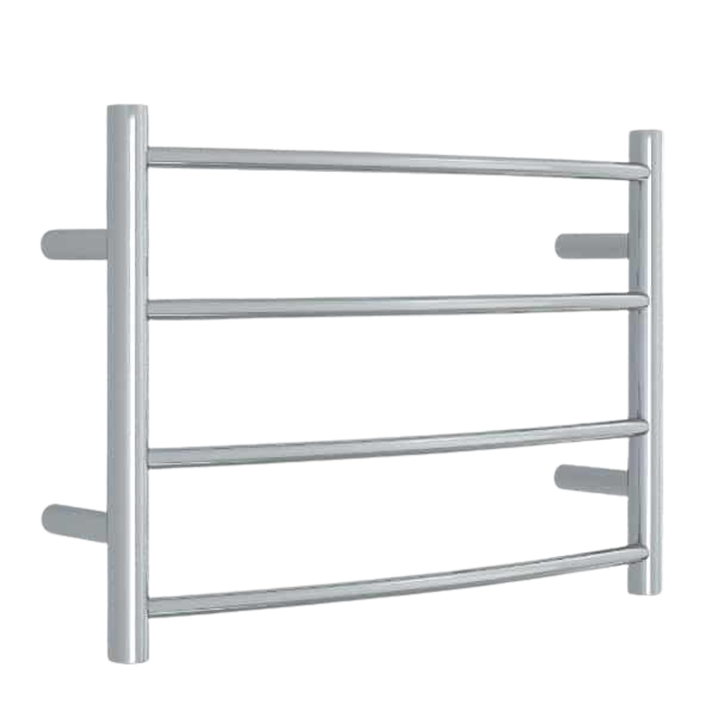 Curved Round Ladder Heated Towel Rail 600mm Polished Stainless Steel CR40M