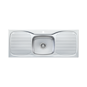 Ultraform Single Bowl Sink With Double Drainer Stainless Steel - Stainless Steel