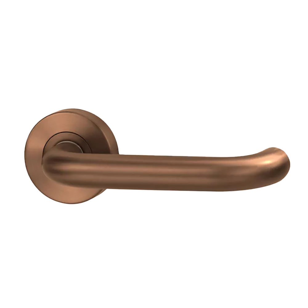Lockwood Vivid Lever V2 Passage Set with Latch Satin Bronze