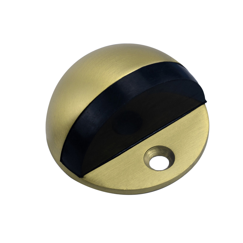Lockwood Half Moon Door Stop Satin Brass