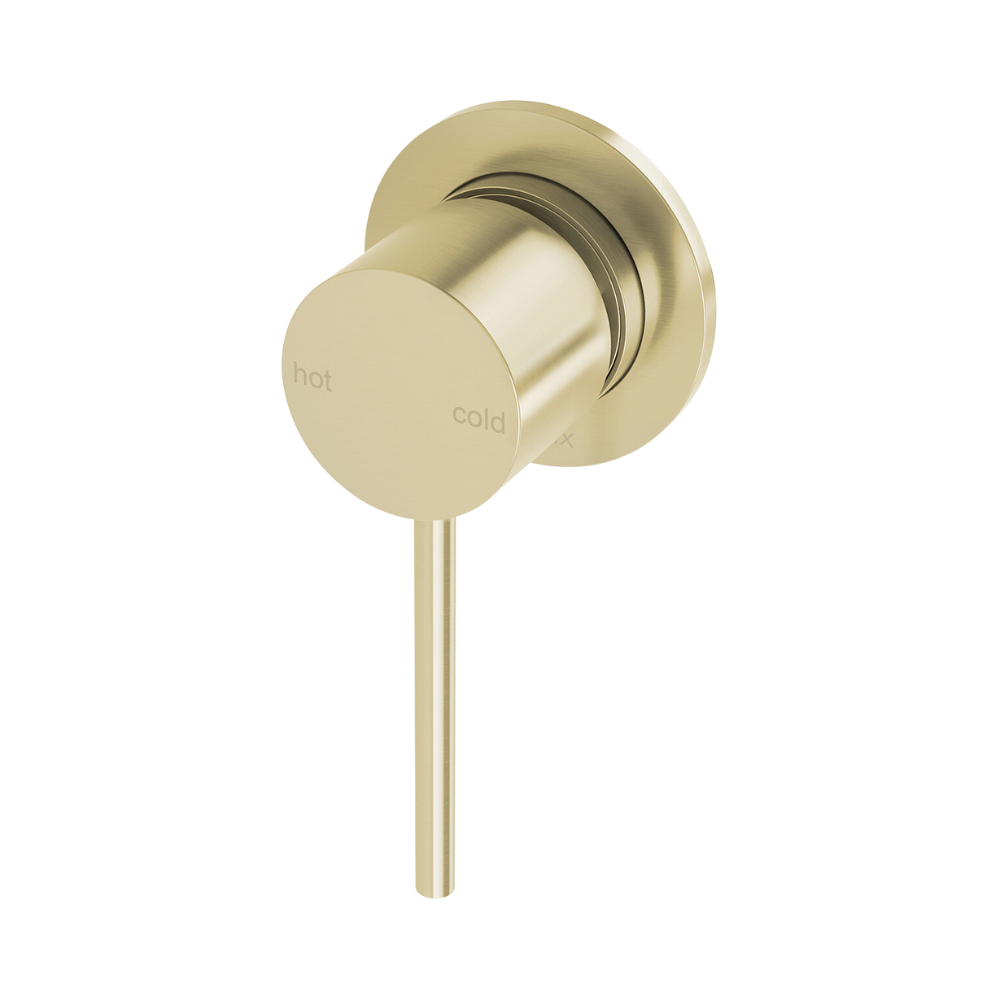 Vivid Slimline SwitchMix Shower / Wall Mixer 60mm Backplate Brushed Gold