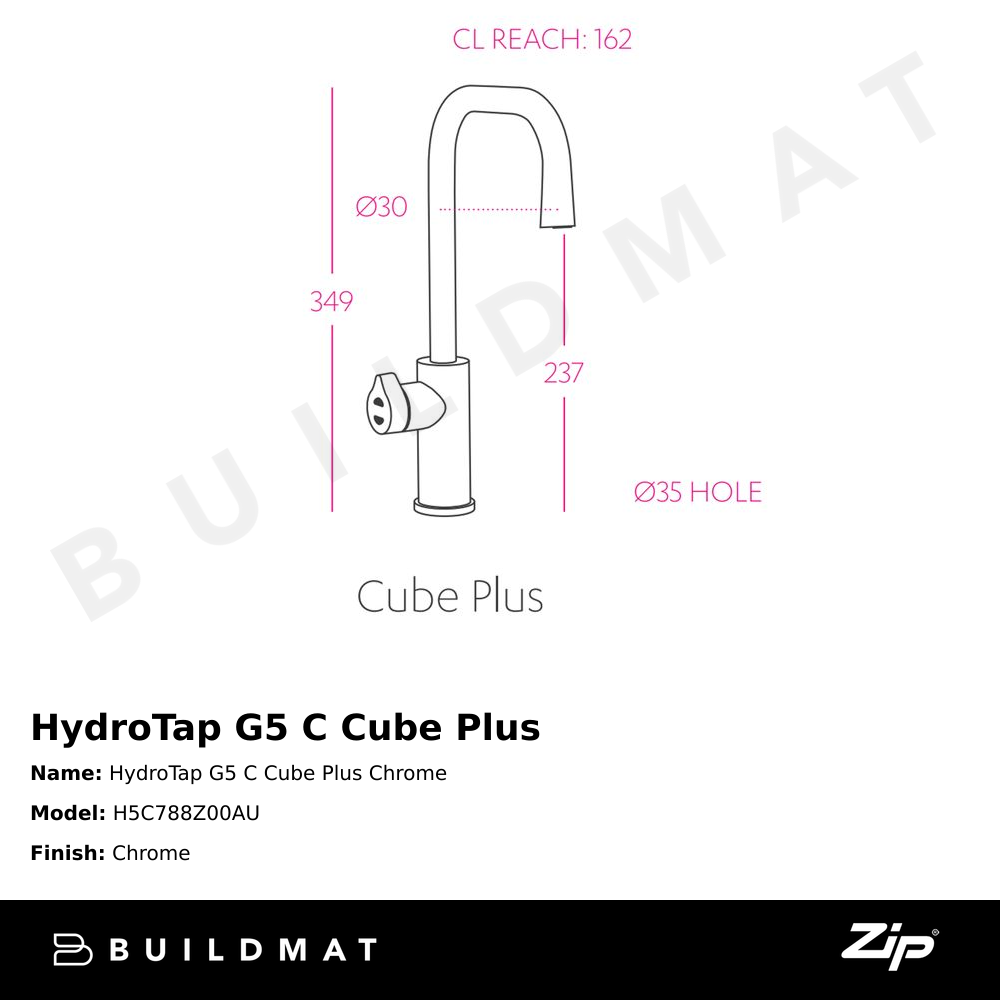 HydroTap G5 C Cube Plus Chrome
