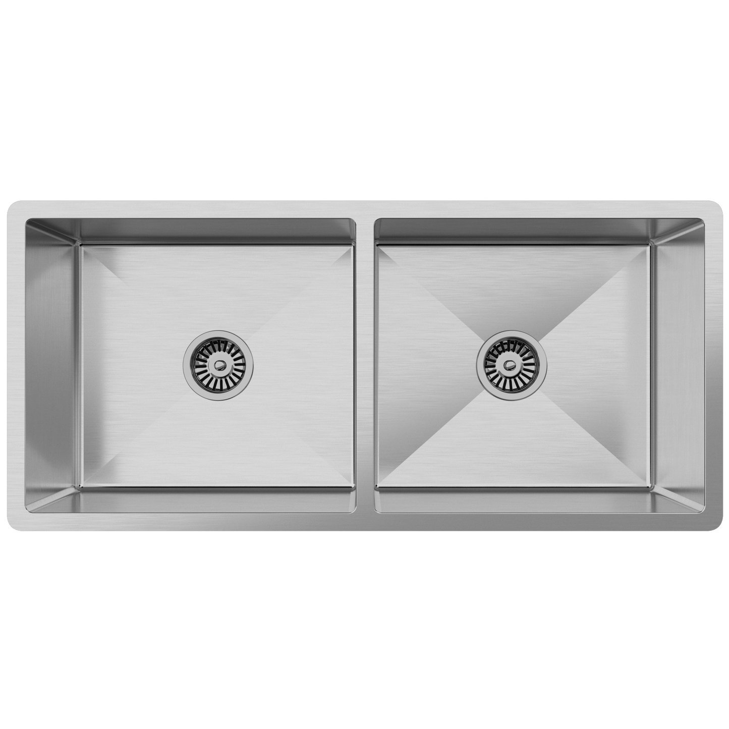 Buildmat Sink Brushed Stainless Steel Lucas 975x450 Double Bowl Sink