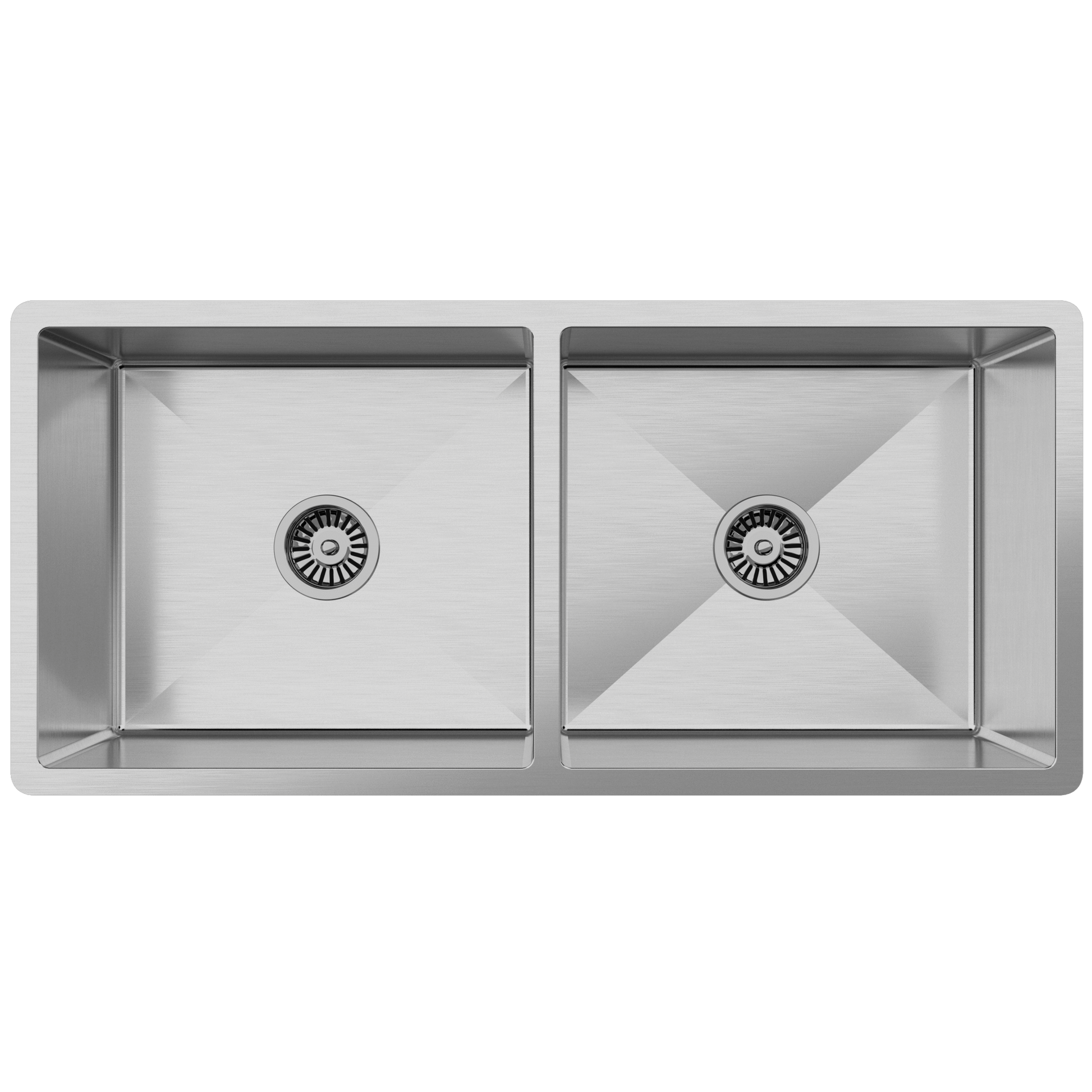 Buildmat Sink Brushed Stainless Steel Lucas 975x450 Double Bowl Sink