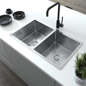 Madison 775x450 Double Bowl Sink - Brushed Stainless Steel