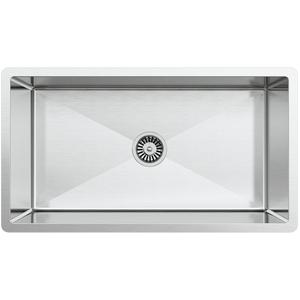 Marissa 810x450 XLarge Single Bowl Sink Trough - Brushed Stainless Steel