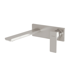 Gloss MKII SwitchMix Wall Basin / Bath Mixer Set 200mm Brushed Nickel - Brushed Nickel