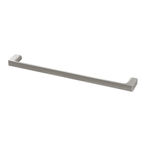 Gloss Single Towel Rail 600mm Brushed Nickel - Brushed Nickel