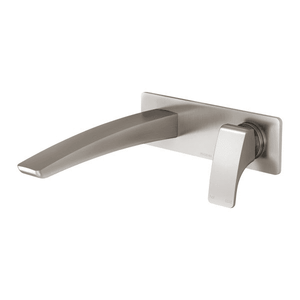Rush Wall Basin Mixer Set 180mm Brushed Nickel - Brushed Nickel