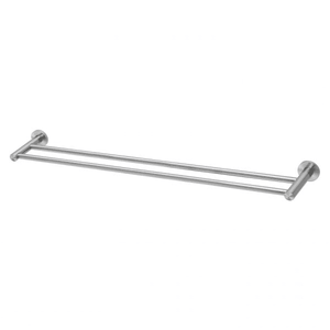 Radii SS 316 Double Towel Rail Round Plate 800mm  Stainless Steel - Stainless Steel