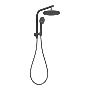 Vivid Slimline Compact Twin Shower Matte Black - Matte Black