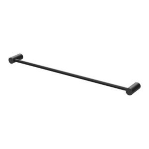 Vivid Slimline Single Towel Rail 600mm Matte Black - Matte Black