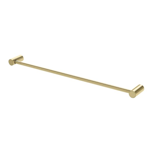 Vivid Slimline Single Towel Rail 600mm  Brushed Gold