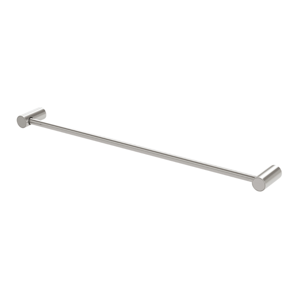 Vivid Slimline Single Towel Rail 600mm Brushed Nickel
