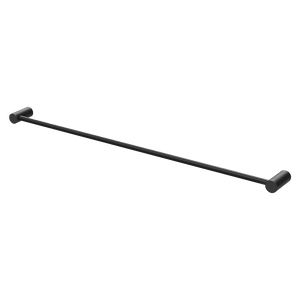 Vivid Slimline Single Towel Rail 800mm Matte Black - Matte Black