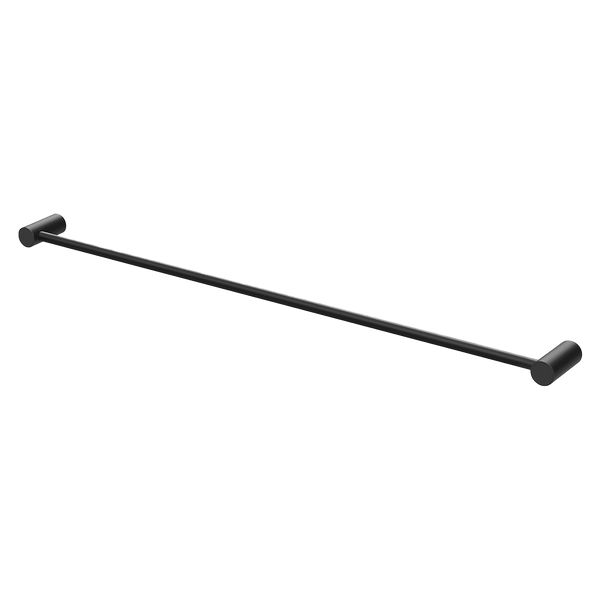 Vivid Slimline Single Towel Rail 800mm Matte Black