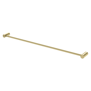 Vivid Slimline Single Towel Rail 800mm  Brushed Gold - Brushed Gold