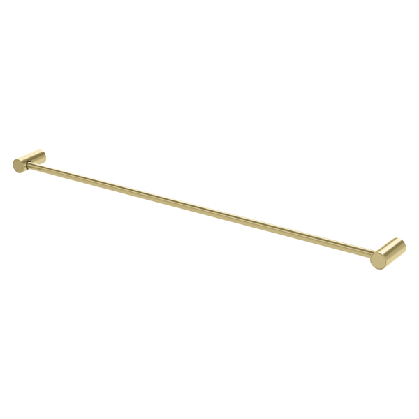 Vivid Slimline Single Towel Rail 800mm  Brushed Gold