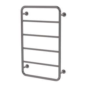 Vivid Slimline Towel Ladder 800 X 500mm Brushed Carbon - Brushed Carbon