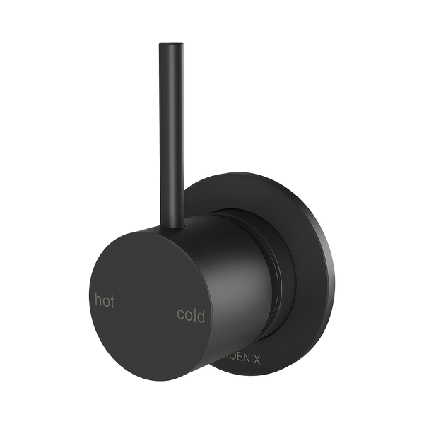 Vivid Slimline Up Shower / Wall Mixer Matte Black