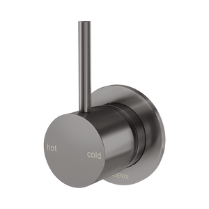 Vivid Slimline Up Shower / Wall Mixer Brushed Carbon - Brushed Carbon