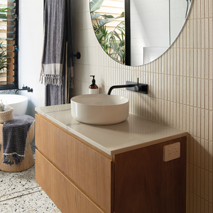 Vivid Slimline Up Basin / Bath Wall Mixer Set Matte Black - Matte Black