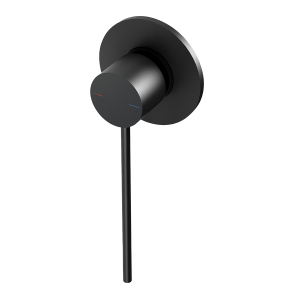 Vivid Slimline Shower / Wall Mixer with Extended Lever  Matte Black