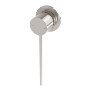 Vivid Slimline SwitchMix Shower / Wall Mixer 60mm Backplate and Extended Lever Brushed Nickel - Brushed Nickel