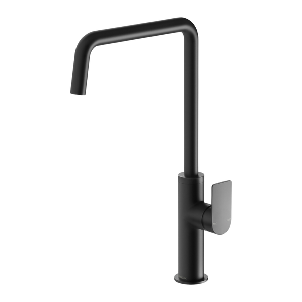 Mekko Matte Black Sink Mixer 190mm Squareline