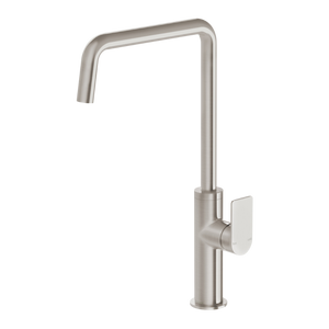 Mekko Brushed Nickel Sink Mixer 190mm Squareline - Brushed Nickel