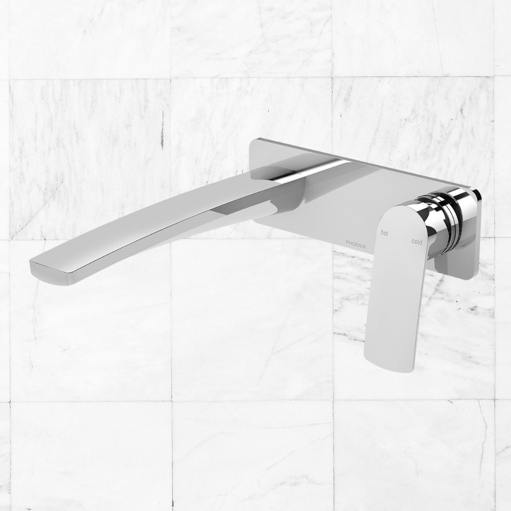 Mekko SwitchMix Wall Basin / Bath Mixer Set 200mm Chrome