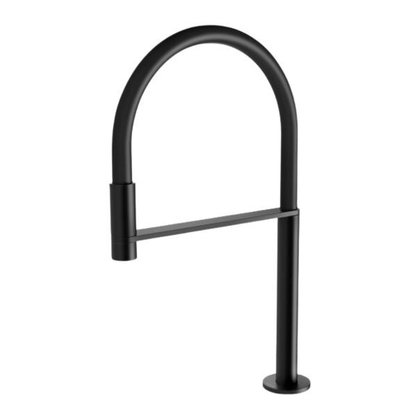 Axia Hob Sink Outlet Flexible Hose 230mm Matte Black