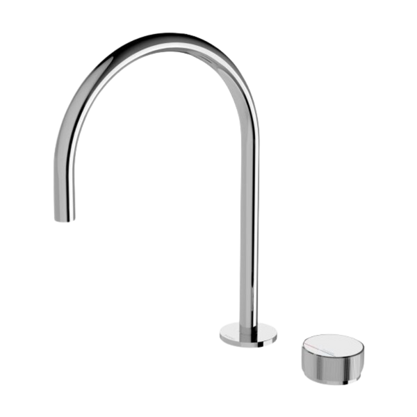 Axia Hob Sink Mixer Set 220mm Gooseneck Chrome