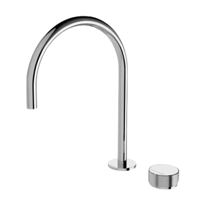 Axia Hob Sink Mixer Set 220mm Gooseneck Chrome - Chrome