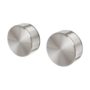 Axia Twin Shower Mixer / Wall Mixer  Brushed Nickel - Brushed Nickel